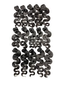 Haute qualité 100% extensions de cheveux humains non transformés cuticule aligné corps ondulé cheveux vierges tissage pour les femmes noires - Product Image 3