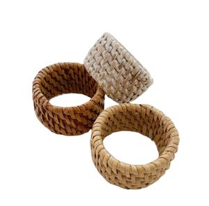 Grossiste Rond de serviette en rotin ODM de haute qualité et en osier pour table de fête, restaurant, emballage personnalisé du Vietnam - Product Image 1