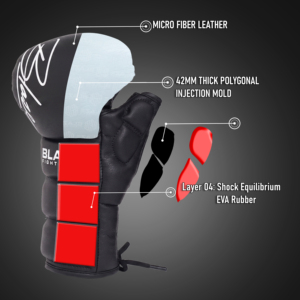 Guantes de MMA con cordones para artes marciales, kickboxing, entrenamiento de golpeo, grappling, boxeo, guantes de 7oz para sparring de MMA - Product Image 4