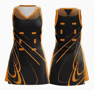 Robes de netball pour femmes sur mesure OEM, maillots sexy sublimés, techniques d'impression, 100% polyester, séchage rapide, respirant - Product Image 3