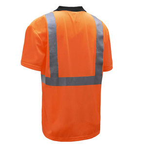 Chemises polo de travail réfléchissantes pour la sécurité routière, à manches courtes, séchage rapide, avec logo personnalisé, pour travaux industriels et de construction - Product Image 6