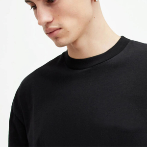 T-shirt élégant pour homme à col rond, confortable, impression sérigraphique personnalisée, 100% coton, manches courtes, design tricoté, polyvalent, en stock - Product Image 4