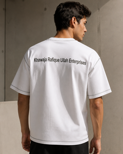 Camiseta de Hombre Khawaja Rafique Ullah Enterprises, Talla Grande, Color Granate, 100% Algodón, Manga Corta, Cuello Redondo, Casual, Lisa, de Secado Rápido - Product Image 2