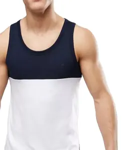 Atasan rompi pria Slim Fit gaya terbaru atasan Tank top pria buatan khusus cepat kering untuk dijual rompi lari Tank Top Gym lari pria Singlet