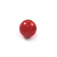 Lot en gros de 10 mm de perles rondes lisses en corail rouge naturel de qualité AAA++ pour la fabrication de bijoux et la lithothérapie