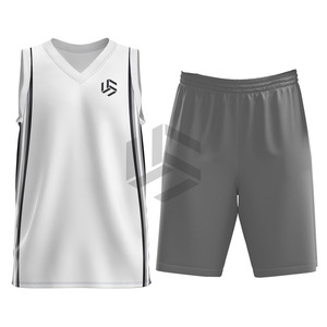 Conjunto de Camisetas y Pantalones Cortos de Baloncesto Sublimados, Diseño Personalizado, 100% Poliéster, Secado Rápido, Uniformes de Baloncesto para Hombre - Product Image 1