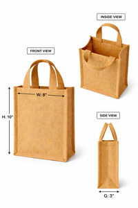 Bolsa de Yute Pequeña, Ecológica, Reutilizable, Bolsa de Regalo, Mini Bolsa de Compras, Logotipo Personalizado, Bolsa de Embalaje de Fibra Natural - Product Image 3