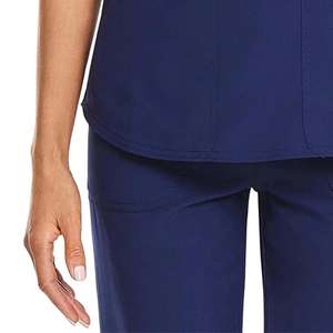 Uniformes d'infirmières unisexes en gros, ensembles de blouses d'infirmière personnalisées, 100% coton toile, vente chaude, uniformes d'infirmières design hospitalier - Product Image 4