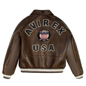 Best Price Women's Leather Avirex <b>Jacket</b> Premium Winter <b>Jacket</b> Genuine Leather Windproof Waterproof All Sizes Available - Product Image 6