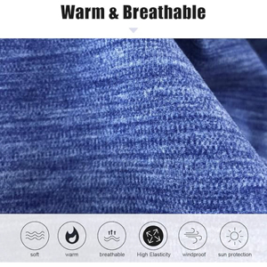 Cache-cou polaire personnalisé coupe-vent et chaud pour l'hiver, masque thermique demi-visage, écharpe tubulaire pour moto, cyclisme, ski et sports de plein air - Product Image 2