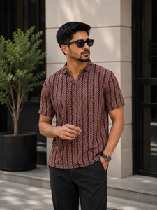 Camiseta Polo a Rayas para Hombre, Estilo Casual, Ligera, de Polialgodón, Personalizable - Product Image 3