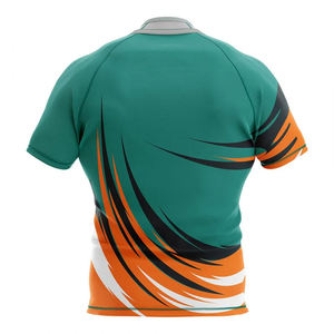 เสื้อรักบี้เยาวชนแบบสั่งทำพิเศษ ชุดยูนิฟอร์มเด็ก แขนสั้น ผ้าระบายอากาศบุฟองน้ำ ชุดฝึกซ้อมสโมสรรักบี้รุ่นเยาว์ - Product Image 5