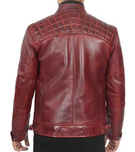 เสื้อแจ็คเก็ตหนังคอตั้งสำหรับผู้ชาย - ระบายอากาศได้ดี แห้งเร็ว เสื้อผ้าสตรีทแวร์ฤดูหนาวที่ยั่งยืน - Product Image 2