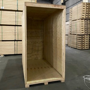 Lift Van Recyclable Durable LVL Packing Plywood Wooden Crate Foldable Stackable Nestable Solid Box for <b>Logistic</b> - Product Image 5