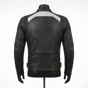เสื้อแจ็คเก็ตหนังสำหรับนักขี่มอเตอร์ไซค์แบบ unisex สำหรับฤดูร้อน ปักลาย พิมพ์ลาย ระบายอากาศได้ดี แขนยาว ตัดเย็บตามสั่ง - Product Image 2