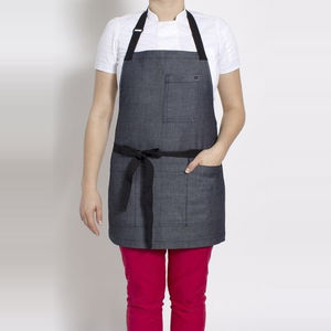 Delantal de Cocina con Logotipo Personalizado, Delantal sin Mangas para Chef, Uniforme de Camarero, Delantales de Algodón para Limpieza, Bar, Cafetería, Hotel - Product Image 6