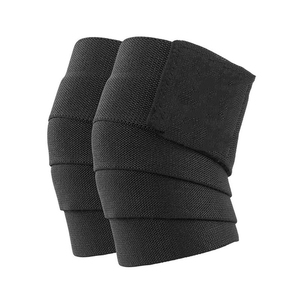 Wholesale Knee Wraps Triple-Stitched Industrial <b>Strength</b> Elastic Custom Logo <b>Strength</b> <b>Training</b> Factory - Product Image 3