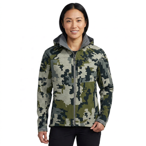 Vêtement de sport unisexe personnalisable en microfibre respirante, imperméable, à séchage rapide, avec capuche, fermeture éclair et col montant, pour toutes les saisons. - Product Image 4