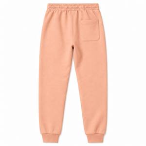Pantalon de jogging en molleton streetwear personnalisé pour homme avec taille élastique en tissu épais, chevilles affinées et style minimaliste - Product Image 3