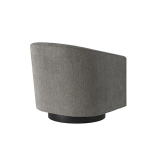 Sedia Girevole con Base in Legno e Decorazione in Ghirlanda di Carbonella per Uso in Soggiorno - Product Image 6