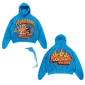 Haute qualité personnalisable été décontracté unisexe respirant séchage rapide sweats à capuche ensembles de shorts avec sérigraphie pour Logo - Product Image 1