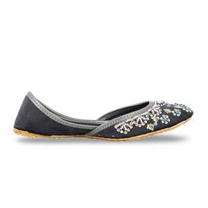 <b>Grey</b> Fancy Khusa Walking Style Shoes - Product Image 4