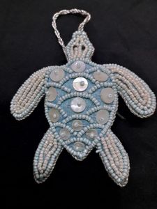<b>Pink</b> Seahorse Beaded Ornament Handmade <b>Christmas</b> Decoration Cute Animal Shape Craft <b>Decor</b> - Product Image 2