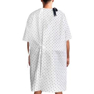 Batas de paciente profesionales de calidad premium, de polialgodón, personalizadas para hospital, unisex, suaves y cómodas, para detección de agujas, personalizables. - Product Image 2