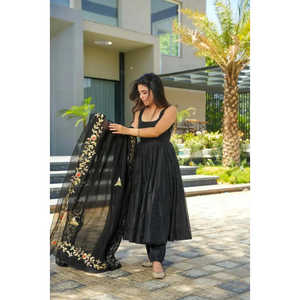 LIKSHA PREMIUM COULEUR NOIRE CHANDERI SET-TD 137 - Product Image 3