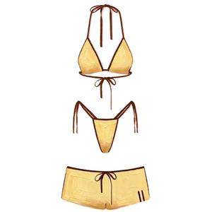 Bikini de Dos Piezas Personalizado con Logotipo Impreso a Todo Color, Elástico, con Tirantes Ajustables, Traje de Baño para Mujer, Fabricación OEM/ODM - Product Image 2