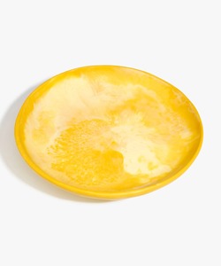 Bol en bois fait main, jaune, poli, design moderne, durable, non toxique, pour servir des salades, utilisation en fête, bols de luxe pour la maison et la cuisine - Product Image 3