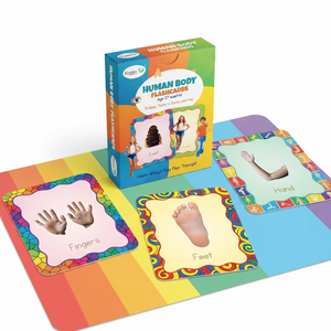 Tarjetas didácticas Toysaga del cuerpo humano, 30 piezas para niños mayores de 2 años, tarjetas educativas para aprendizaje temprano - Product Image 3
