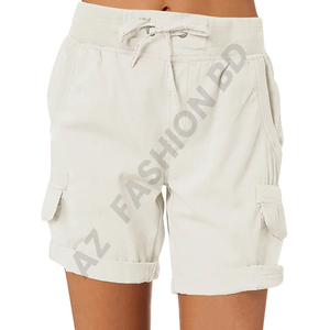 Nouveauté, short cargo pour femme de haute qualité, taille XS, marque et logo personnalisés, tissu tricoté, fourni directement du Bangladesh - Product Image 2