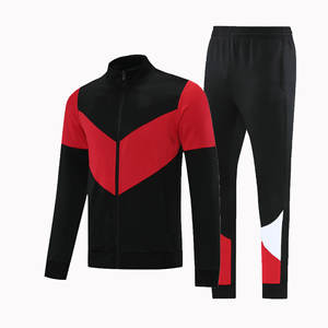 Survêtement d'entraînement personnalisé OEM 2025 pour homme, respirant, 100 % polyester, col montant, demi-fermeture éclair, manches longues - Product Image 3