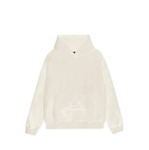 Sudadera con capucha para mujer, de algodón azul, manga larga, con estampado de pollo de jardín - Product Image 3