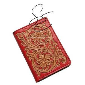 2026 Embossed Leather Passport <b>Holder</b> Customised Cowgirl Travel Passport Wallet RFID Blocking Cover with Card Slots - Product Image 1