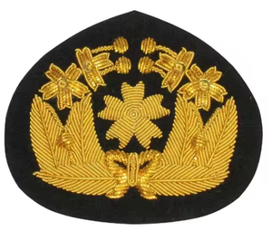 Luxury Indian Silk bullion <b>wire</b> NEW Metal Badges with Sequins and Bullion <b>Wire</b>-Button Made in India - Product Image 1