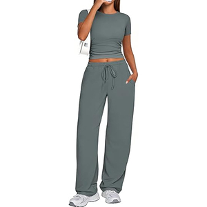 ชุดเซ็ตเสื้อผ้าสตรีแบบมินิมอลสองชิ้นสำหรับใส่ทุกวัน - Product Image 1