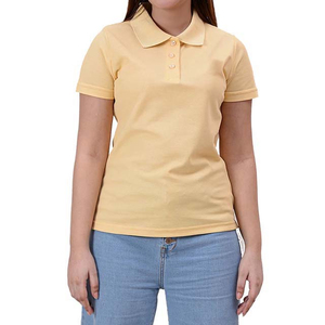 เสื้อโปโลผู้หญิงน้ำหนักเบา 180 กรัม ผ้าฝ้ายผสมโพลีเอสเตอร์ แขนสั้น สไตล์ลำลอง เสื้อโปโลผู้หญิงแบบเรียบ - Product Image 6