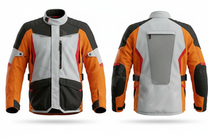 Breathable Durable Protective Motorcycle Apparel Jacket Stylish Riding Gear Corduroy Outdoor Textile Trendy Motorbike Jacket - Product Image 4