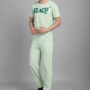 Créez votre propre logo, vêtements décontractés pour hommes, ensemble de survêtement d'été de haute qualité 100% coton, 2 pièces (t-shirt et pantalon) - Product Image 2