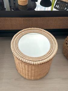 Handmade Elegant Floral Bone Inlay Rectangular <b>Mirror</b> Frame Designer Bone Inlay Round Vanity <b>Mirror</b> - Product Image 4