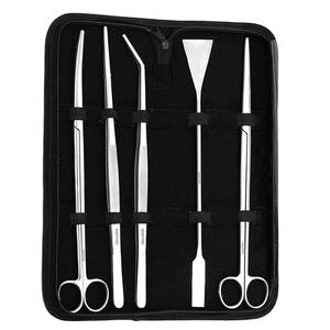 Kit d'outils d'aquarium en acier inoxydable, 30cm avec étui, ciseaux d'aquarium sirix Buy, ciseaux à ressort Pro - Product Image 5