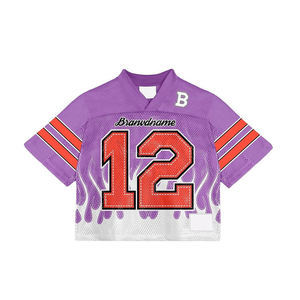 Camiseta de Fútbol Estilo Americano para Hombre, Personalizable, para Prácticas Deportivas, con Impresión de Nombre del Equipo, Servicio OEM - Product Image 2