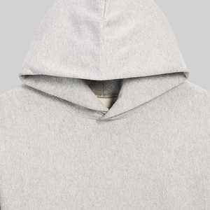 Custom <b>Mens</b> <b>Grey</b> Cotton Fleece Pullover Hoodie Regular Fit Kangaroo Pocket Premium Blank Casual Streetwear <b>Sweatshirt</b> - Product Image 4