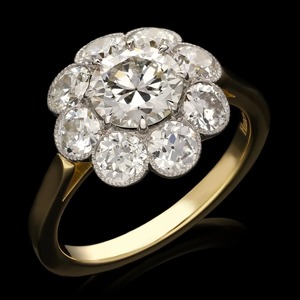 Bague de fiançailles de mariage solitaire en argent sterling 925 plaqué or Moissanite cultivée en laboratoire 1 carat unisexe pour hommes - Product Image 1