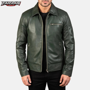 Veste en cuir pour homme de haute qualité, style décontracté, pour motard, veste en PU sur mesure, veste en cuir à prix avantageux, qualité supérieure - Product Image 1