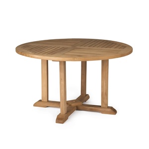 Table à manger en bois massif, design moderne, écologique, durable, imperméable, meubles de salle à manger, meubles de jardin, base stable - Product Image 2
