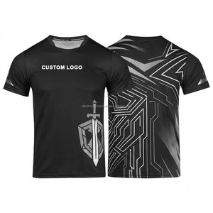 Maillot de football personnalisable pour homme, manches courtes, ajusté, 100 % polyester, anti-humidité, impression par sublimation, logo avant, toutes saisons - Product Image 5