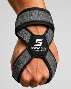 Correas de Doble Bucle con Cierre a Presión para Entrenamiento de Levantamiento de Pesas, Correa en Forma de 8 de Algodón de la Mejor Calidad, Ajustable, Transpirable y Ecológica - Product Image 1